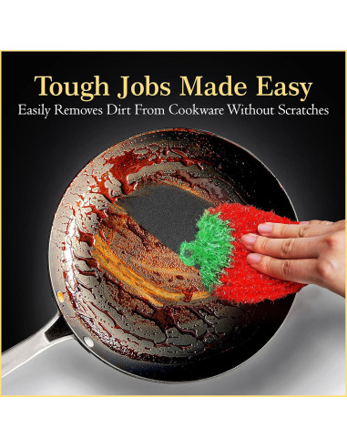 Esponjas de Cocina Dish Scrubbie 5 Pcs Reutilizables Multiusos