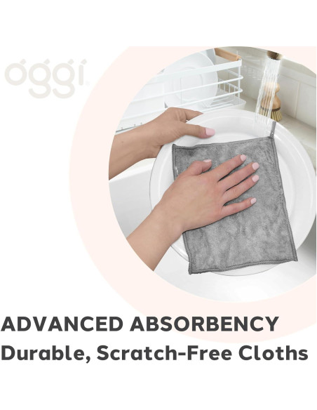 Paños de Cocina Oggi Bambou 6 Pcs 17x23 cm Absorbentes