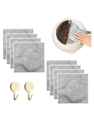 Paño de cocina reutilizable KWBLWF 20x20 cm 8 unidades