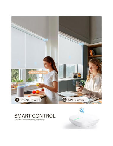 Persianas enrollables motorizadas JaeJaes 89x183 cm blancas