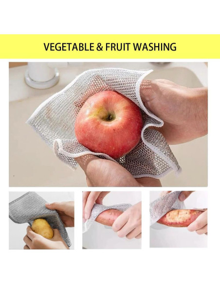 Paño de cocina reutilizable KWBLWF 20x20 cm 8 unidades