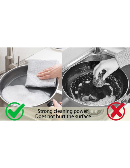 Paño de cocina reutilizable KWBLWF 20x20 cm 8 unidades