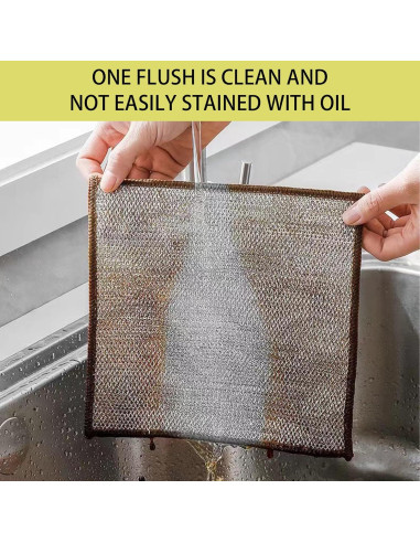 Paño de cocina reutilizable KWBLWF 20x20 cm 8 unidades