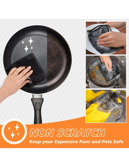 Paños de Malla para Lavar Platos SUNLAND 30x30 cm 12 Piezas