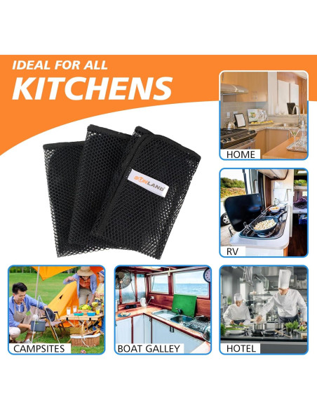 Paños de Malla para Lavar Platos SUNLAND 30x30 cm 12 Piezas