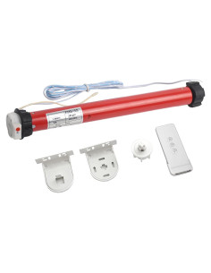 Kit Motor Cortinas Eléctricas Rollerhouse 24V Control Remoto