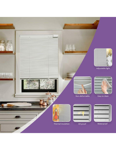 Persianas Motorizadas Hapadif Solar 60x163 cm Opacas Blancas