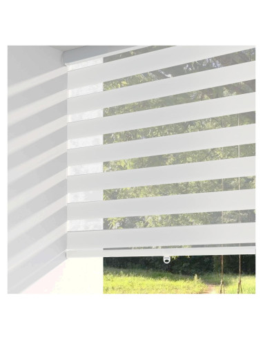 Persianas Zebra Sin Cuerda ShadesU 35x72 cm Color Blanco