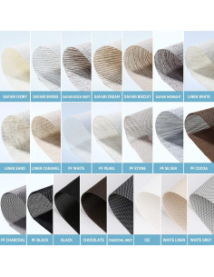 Muestra Tela Cortina Enrollable Motorizada SmartWings 22x8 cm 2