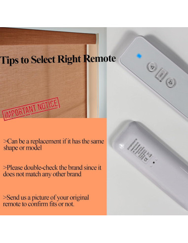 Control Remoto Inalámbrico KOCOZA AC123-01 para Persianas