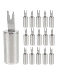 20 Sujetadores de Maíz Acero Inoxidable UPKOCH 6.19cm