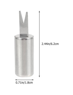 20 Sujetadores de Maíz Acero Inoxidable UPKOCH 6.19cm 2
