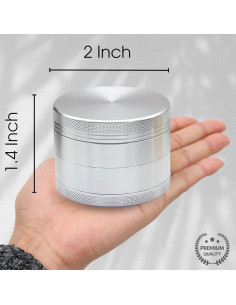 Molino de Especias BrapWrap 5.4cm Acero Inoxidable Cerámica 2