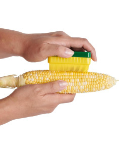 Cepillo de Limpieza de Maíz HIC Kitchen - Cerdas Doble Textura 2