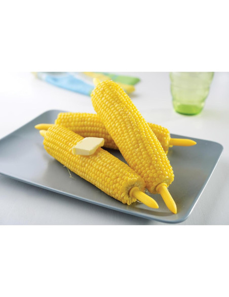Cepillo de Limpieza de Maíz HIC Kitchen - Cerdas Doble Textura