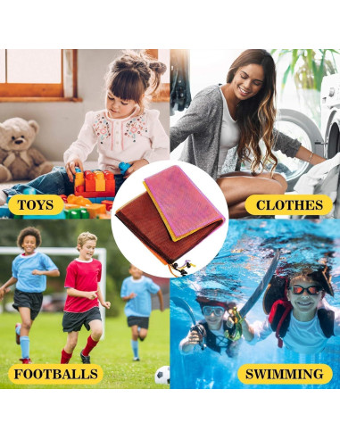 4PCS Bolsa de Malla MAQIHAN con Cierre de Cuerda 45x30cm