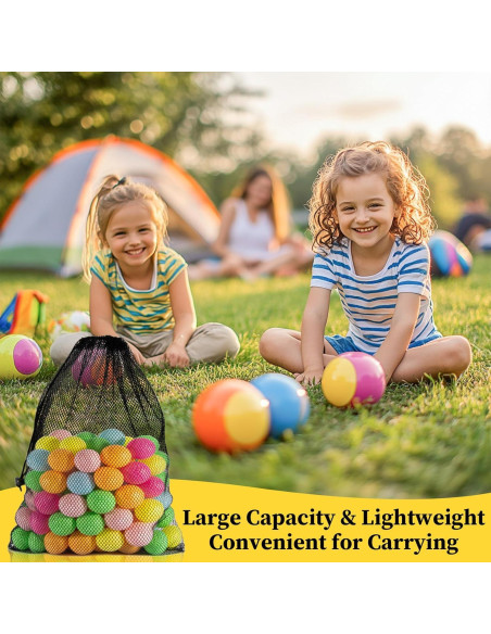 4PCS Bolsa de Malla MAQIHAN con Cierre de Cuerda 45x30cm