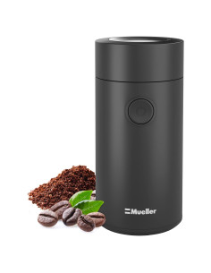 Molinillo de Café Eléctrico Mueller - Acero Inoxidable Negro