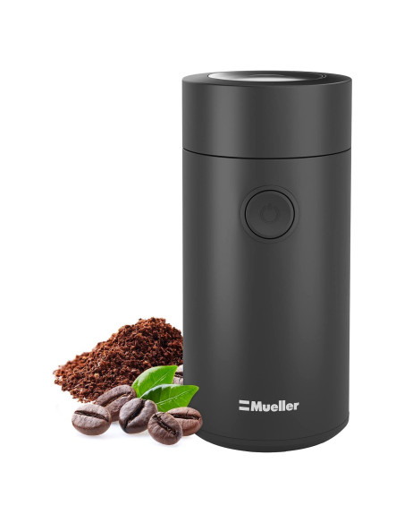 Molinillo de Café Eléctrico Mueller - Acero Inoxidable Negro