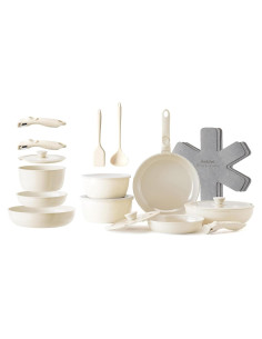 Juego de Ollas y Sartenes de Cerámica Redchef, 22 Piezas, Antiadherentes