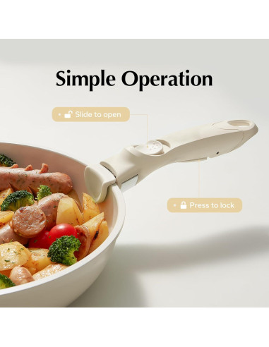 Juego de Ollas y Sartenes de Cerámica Redchef, 22 Piezas, Antiadherentes