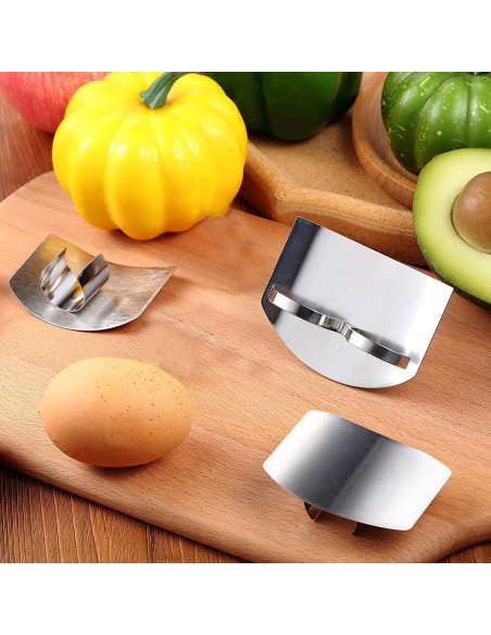 3 Protectores de Dedos SLXDEX Acero Inoxidable Ajustables