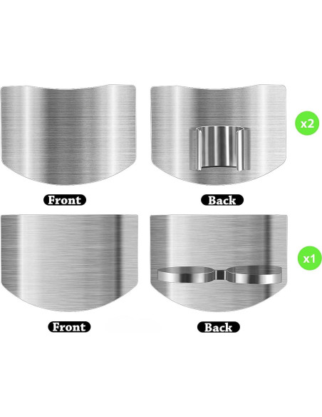 3 Protectores de Dedos SLXDEX Acero Inoxidable Ajustables