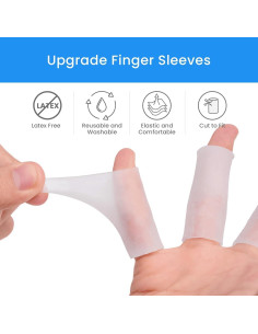 20 Protectores de Dedos de Gel Kimihome - Silicona Antideslizante 2