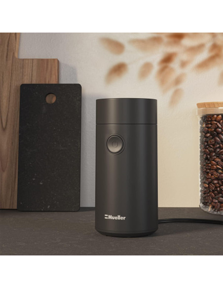 Molinillo de Café Eléctrico Mueller - Acero Inoxidable Negro
