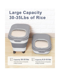 Contenedor de Almacenamiento de Alimentos DDMOMMY 25L Plegable 2