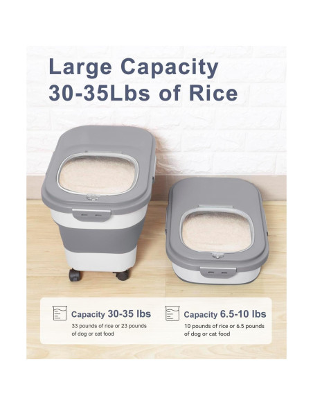 Contenedor de Almacenamiento de Alimentos DDMOMMY 25L Plegable