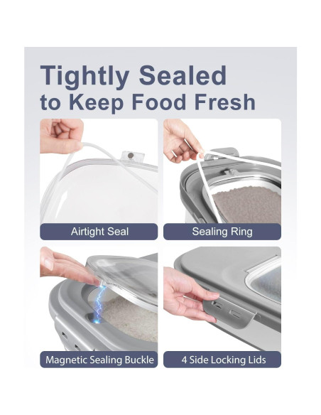 Contenedor de Almacenamiento de Alimentos DDMOMMY 25L Plegable