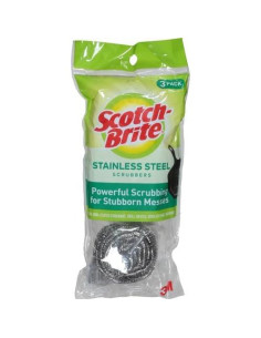 Esponjas de Acero Inoxidable Scotch-Brite - 3 Unidades 2