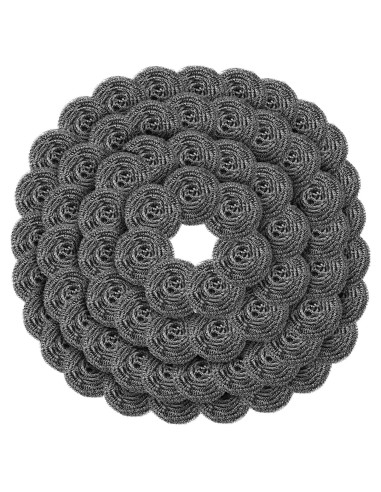 Estropajos de Acero Inoxidable Roshtia 40 Pcs 9-9.5 cm