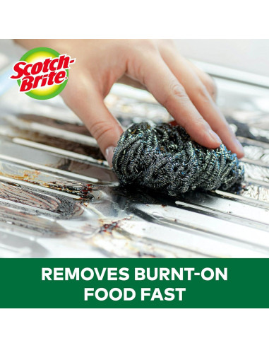 Esponjas de Acero Inoxidable Scotch-Brite - 3 Unidades