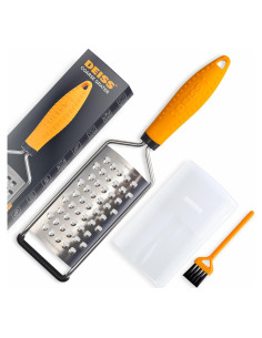 Rallador de Queso Deiss PRO - Acero Inoxidable, Mango Antideslizante