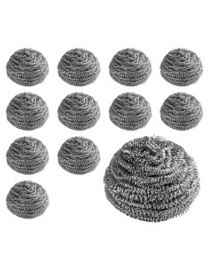 Esponjas de Acero Inoxidable New Star Foodservice 12 Pzas