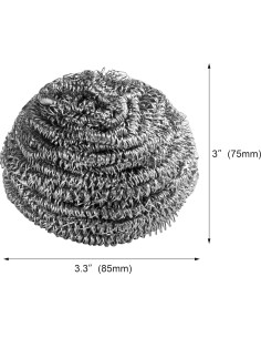 Esponjas de Acero Inoxidable New Star Foodservice 12 Pzas 2