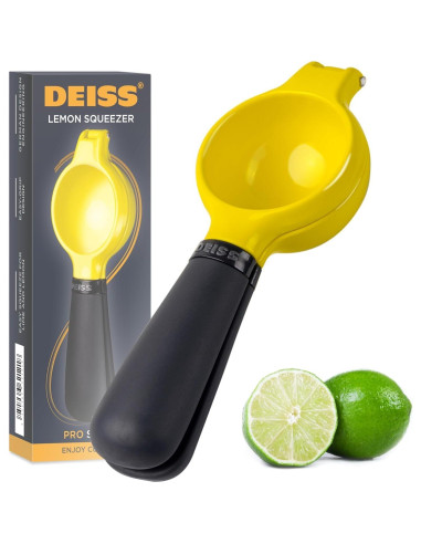 Rallador y Exprimidor Manual Deiss PRO de Aluminio Amarillo