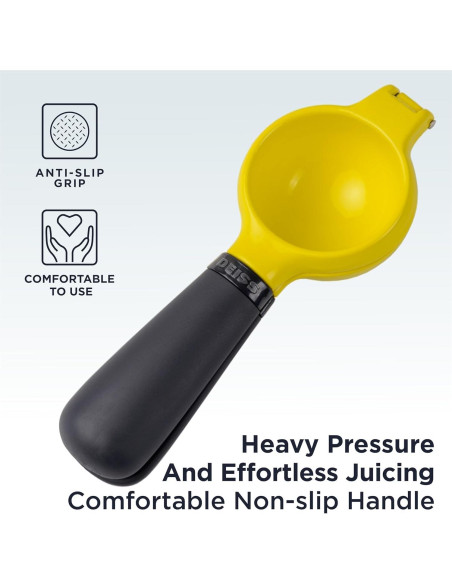 Rallador y Exprimidor Manual Deiss PRO de Aluminio Amarillo