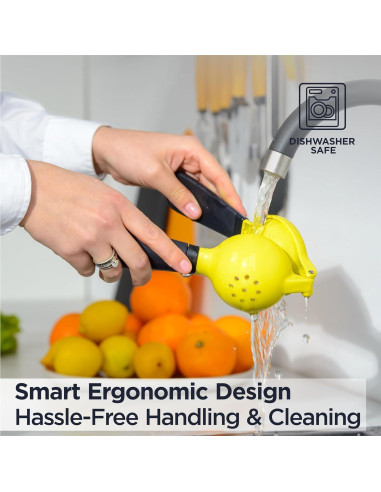 Rallador y Exprimidor Manual Deiss PRO de Aluminio Amarillo