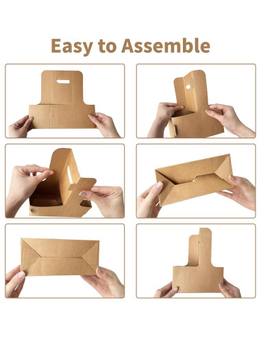 Portavasos desechables UXPEYIC para 2 tazas - 50 unidades