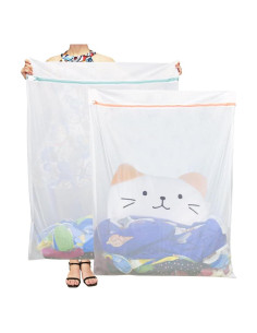 Bolsa de Lavandería Malla Extra Grande Tenn Well 2 Pzas 109x89cm