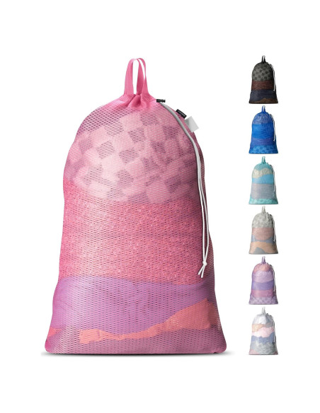 Bolsa de lavandería malla rosa Handy Laundry 1-Pack