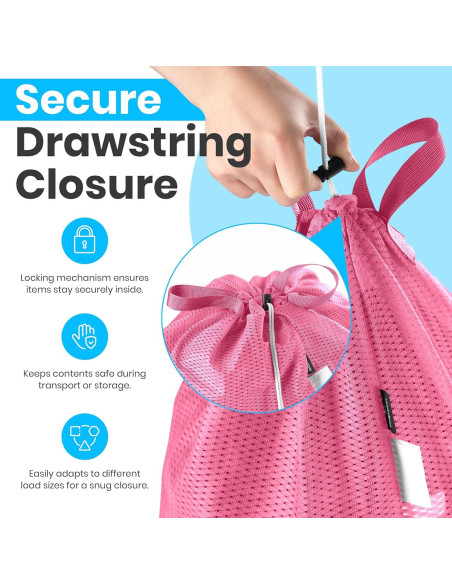 Bolsa de lavandería malla rosa Handy Laundry 1-Pack