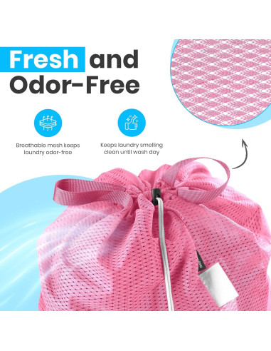 Bolsa de lavandería malla rosa Handy Laundry 1-Pack