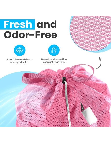 Bolsa de lavandería malla rosa Handy Laundry 1-Pack