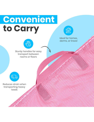 Bolsa de lavandería malla rosa Handy Laundry 1-Pack