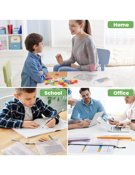 25 Bolsas de Cremallera YOPCDJ para Organización Multicolor