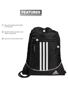 Mochila de Cuerda adidas Alliance Sackpack 12L Negra 2